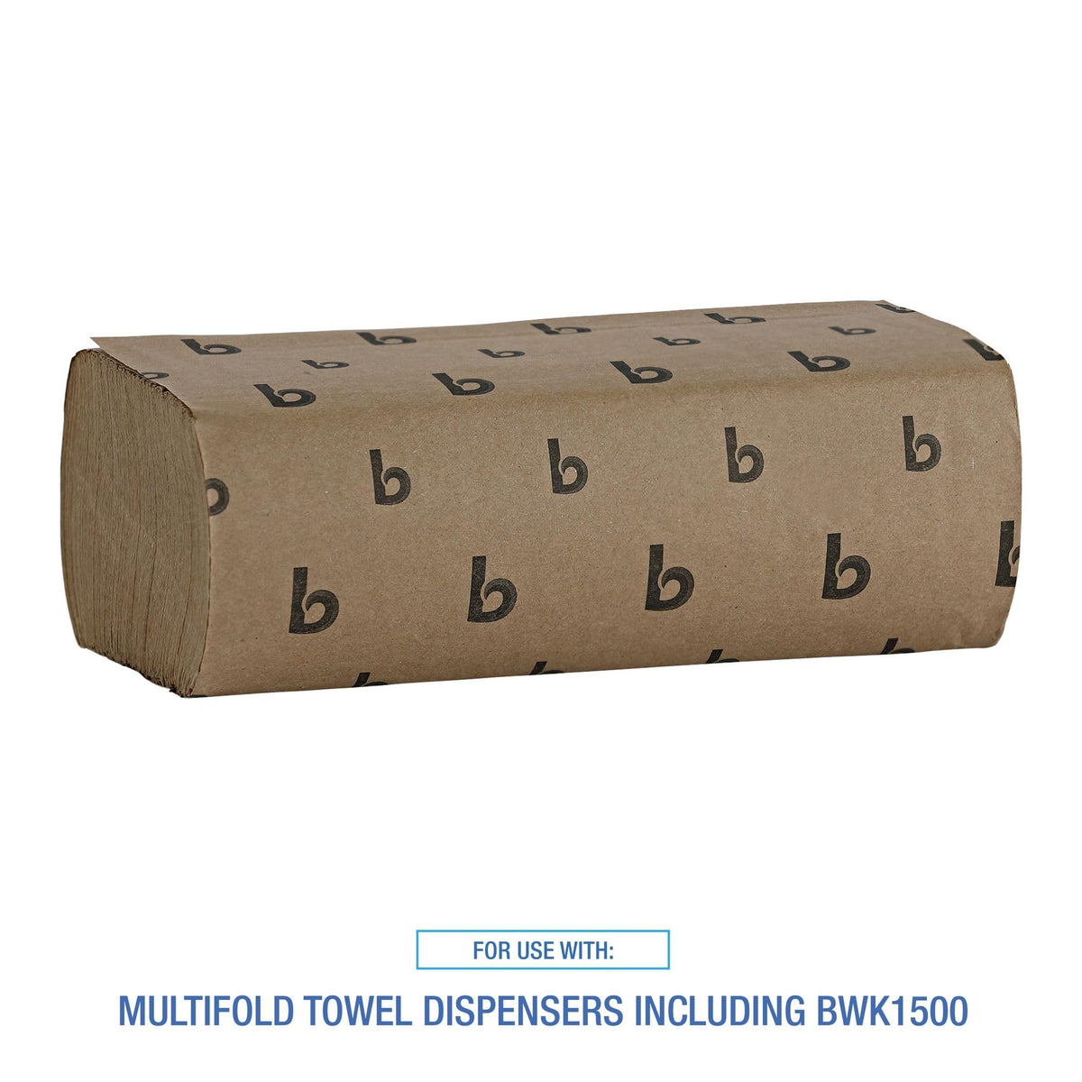 Multifold 1-Ply Paper Hand Towels, 250 Towels/Pack, 16 Packs/Carton V655