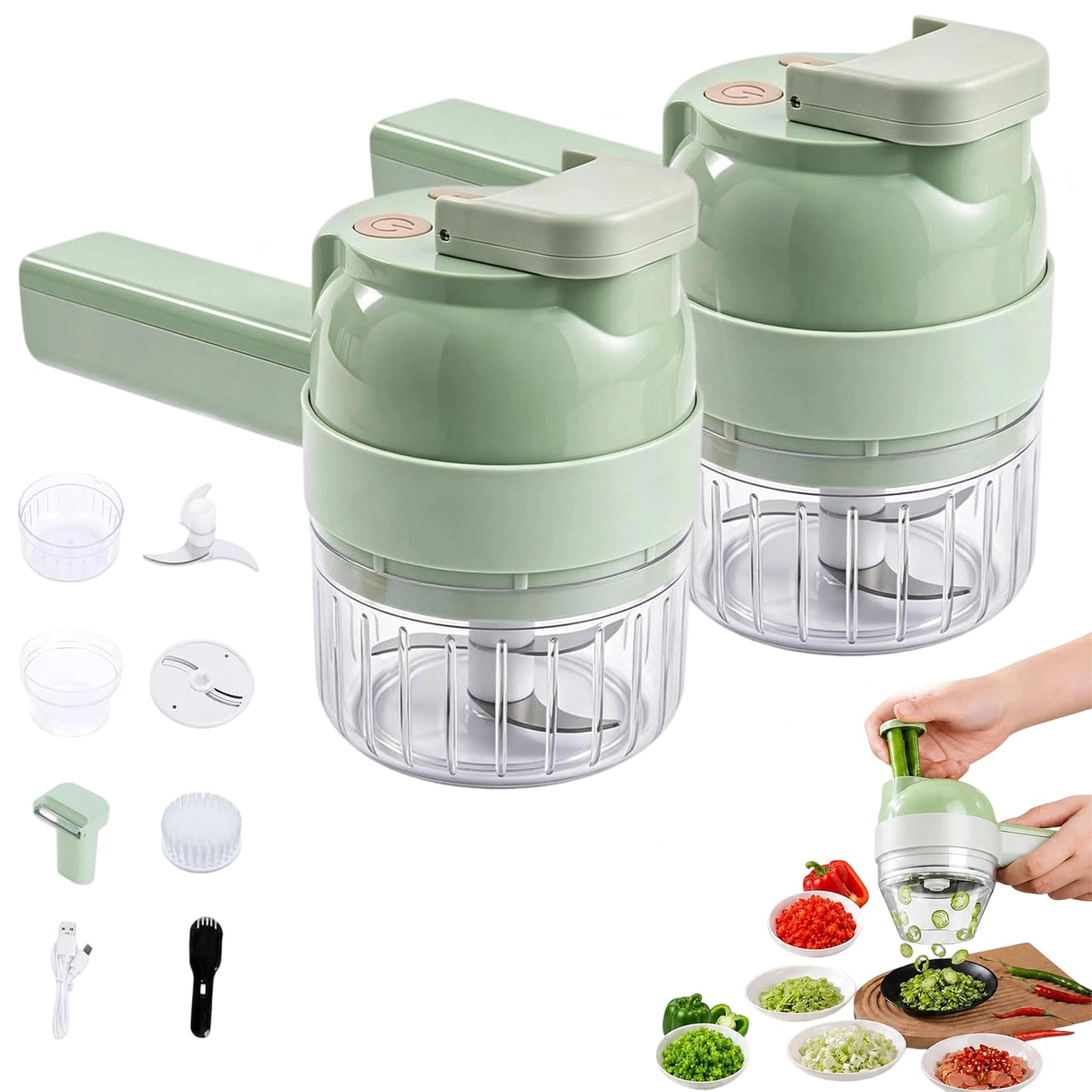 5-in-1 Wireless Electric Vegetable Chopper V5797