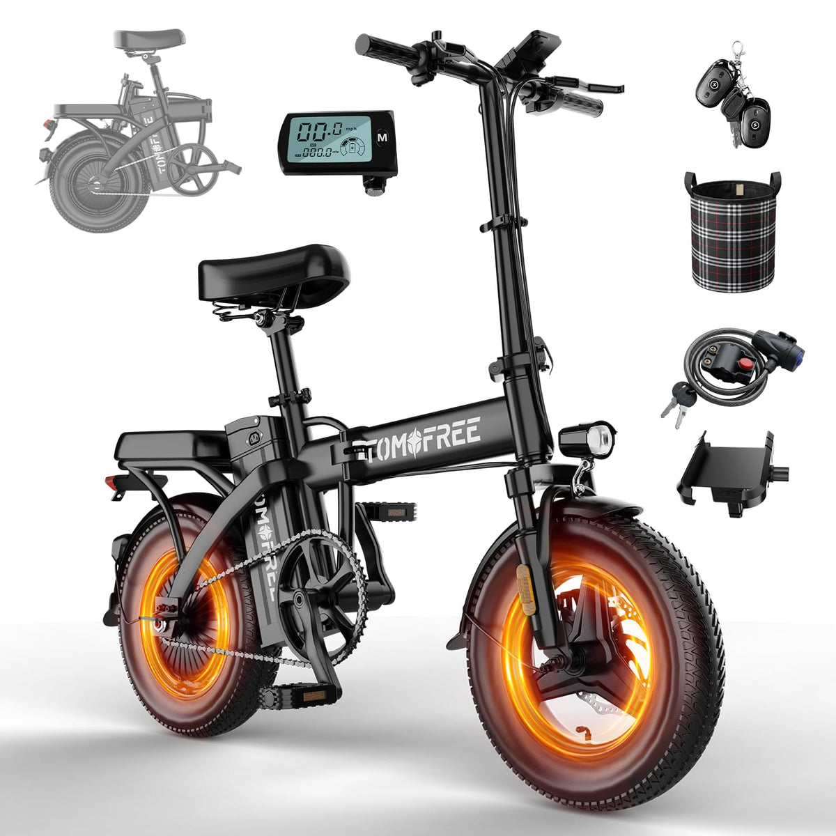 Folding Electric Bike 48V 22.5Ah 750W Fat Tire T63602